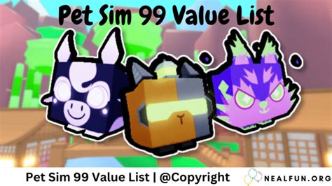 pet sim 99 item jar|Pet Simulator 99 Value List: All Pets and Items – GameSkinny.